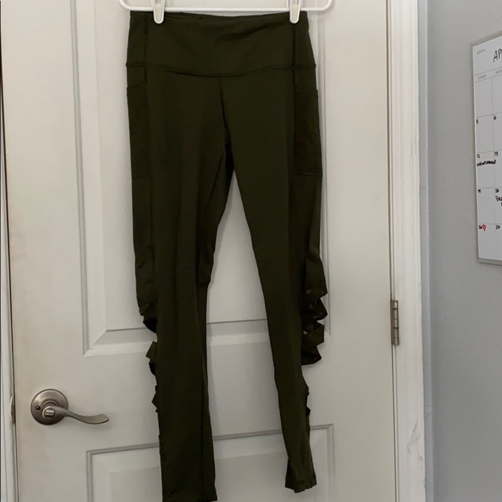 olive green leggings